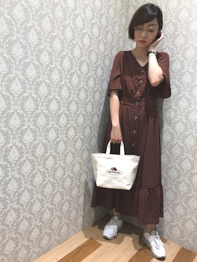 「コモン柄」｜ひなママさん（レディース・152cm）の夏コーディネート