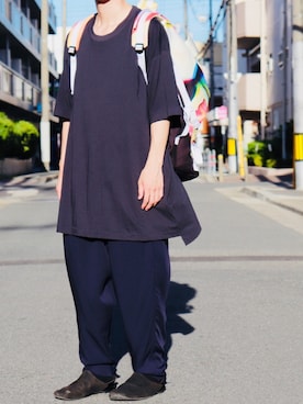 「macromauro（マクロマウロ）のアイテム」を使った、モーニングSONさん（メンズ・168cm）の夏コーディネート