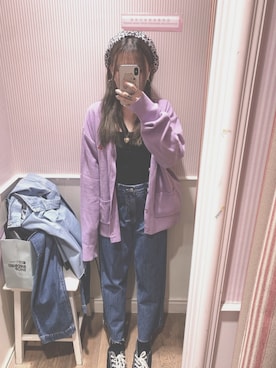 「KIRSH（キルシー）のアイテム（ジャケット/アウター）」を使った、チェリー🥀さん（レディース・158cm）の冬コーディネート