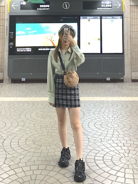 「A land（エーランド）のアイテム」を使った、チェリー🥀さん（レディース・158cm）の冬コーディネート