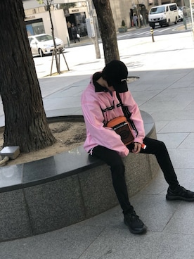 「BACK NUMBER（バックナンバー）のアイテム（チノパンツ）」を使った、ふっかさん（メンズ・165cm）の春コーディネート
