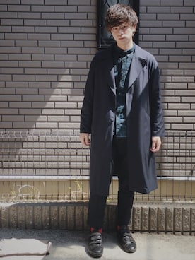 「春コート」｜こよーんさん（メンズ・176cm）の春コーディネート