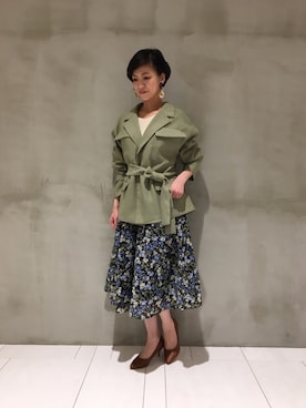 「40代女性」｜「アイテム（その他アウター）」を使った、nojiriさん（レディース・162cm）の春コーディネート