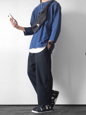 「SHAKA」｜「アイテム（その他）」を使った、ゆーきさん（メンズ・175cm）の春コーディネート