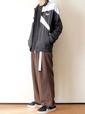 「秋冬」｜「アイテム（ナイロンジャケット）」を使った、ゆーきさん（メンズ・174cm）の秋コーディネート