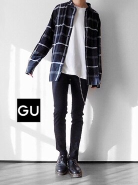 「フランネルシャツ」｜「アイテム（その他）」を使った、ゆーきさん（メンズ・174cm）の秋コーディネート