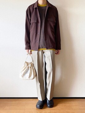 「JOURNAL STANDARD relume（ジャーナルスタンダード　レリューム）のアイテム（その他シューズ）」を使った、ゆーきさん（メンズ・174cm）の春コーディネート