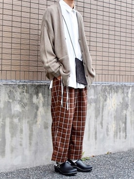 「JOURNAL STANDARD relume（ジャーナルスタンダード　レリューム）のアイテム（その他シューズ）」を使った、ゆーきさん（メンズ・174cm）の春コーディネート