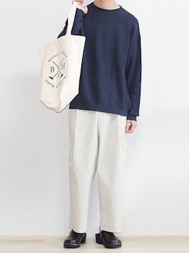 「JOURNAL STANDARD relume（ジャーナルスタンダード　レリューム）のアイテム（その他シューズ）」を使った、ゆーきさん（メンズ・174cm）の春コーディネート