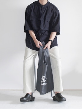 「JOURNAL STANDARD relume（ジャーナルスタンダード　レリューム）のアイテム（その他シューズ）」を使った、ゆーきさん（メンズ・174cm）の夏コーディネート