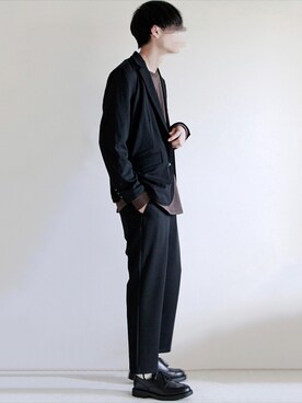 「Juha（ユハ）のアイテム（アクセサリー）」を使った、ゆーきさん（メンズ・174cm）の秋コーディネート
