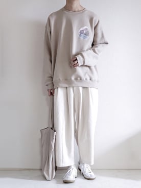 「epnok（エプノック）のアイテム（スウェット）」を使った、ゆーきさん（メンズ・174cm）の秋コーディネート