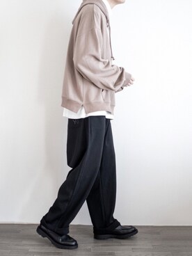 「INTER FACTORY（インターファクトリー）のアイテム（パーカー）」を使った、ゆーきさん（メンズ・174cm）の冬コーディネート