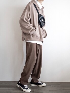 「libenis（リベンス）のアイテム」を使った、ゆーきさん（メンズ・174cm）の冬コーディネート