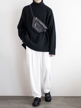 「libenis（リベンス）のアイテム」を使った、ゆーきさん（メンズ・174cm）の冬コーディネート