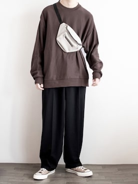 「libenis（リベンス）のアイテム」を使った、ゆーきさん（メンズ・174cm）の冬コーディネート