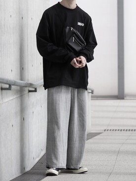 「libenis（リベンス）のアイテム」を使った、ゆーきさん（メンズ・174cm）の春コーディネート