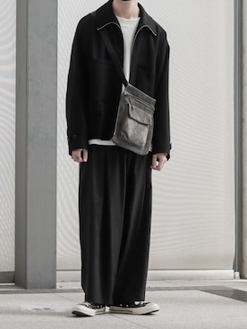 「AURALEE（オーラリー）のアイテム（ブルゾン）」を使った、ゆーきさん（メンズ・174cm）の春コーディネート