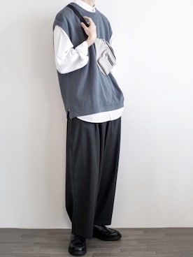 「libenis（リベンス）のアイテム」を使った、ゆーきさん（メンズ・174cm）の春コーディネート