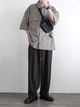 「libenis（リベンス）のアイテム」を使った、ゆーきさん（メンズ・174cm）の春コーディネート