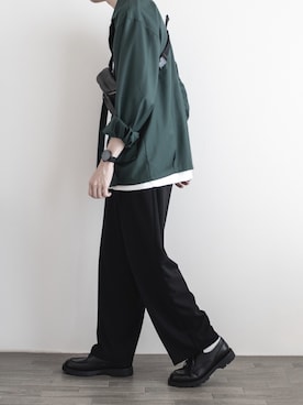 「libenis（リベンス）のアイテム」を使った、ゆーきさん（メンズ・174cm）の春コーディネート