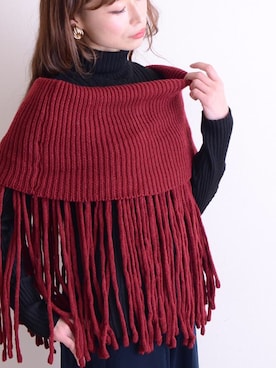 「スヌード」｜sawa alamodeさん（レディース・165cm）の冬コーディネート