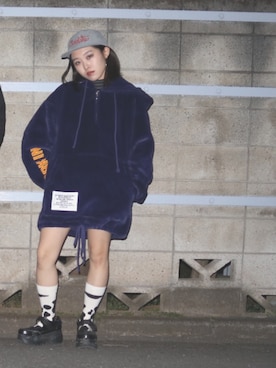 「GOSTAR DE FUGA（ゴスタール ジフーガ）のアイテム」を使った、💜KAKI💜さん（レディース・150cm）の冬コーディネート