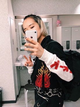 「アイテム（シャツ/ブラウス）」を使った、中村優花さん（レディース・158cm）の春コーディネート