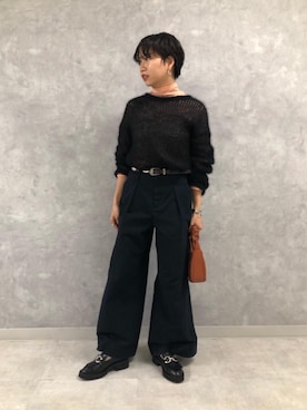 森田 オデット エ オディール スタッフさん(レディース・156cm)の冬コーディネート