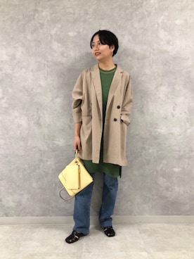 「でにむ」｜「アイテム（パンプス）」を使った、森田　オデット エ オディール スタッフさん（レディース・156cm）の冬コーディネート