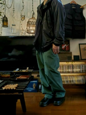 「おでかけ」｜「アイテム（ナイロンジャケット）」を使った、acemuさん（メンズ・169cm）の秋コーディネート