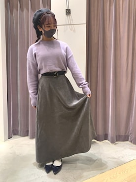 「Te chichi TERRASSE」｜「アイテム（バレエシューズ）」を使った、きたはらさん（レディース・148cm）の秋コーディネート