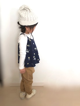 「アイテム（キャミソール）」を使った、Jinさん（キッズ・100cm）の冬コーディネート