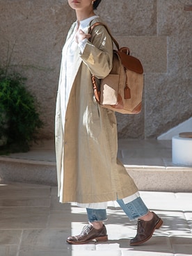 「genten（ゲンテン）のアイテム」を使った、gentenstaffさん（レディース・161cm）の春コーディネート