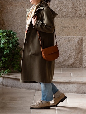 「genten（ゲンテン）のアイテム」を使った、gentenstaffさん（レディース・152cm）の冬コーディネート