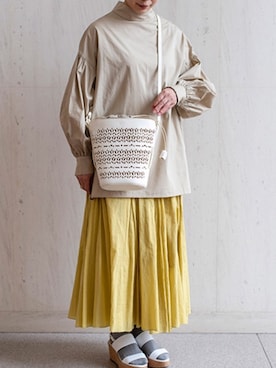 「genten（ゲンテン）のアイテム」を使った、gentenstaffさん（レディース・161cm）の冬コーディネート