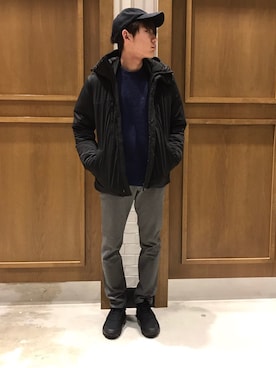 「RAGEBLUE（レイジブルー）のアイテム（その他アウター）」を使った、矢部さん（メンズ・177cm）の冬コーディネート