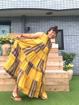 YUKIEさん（レディース・157cm）の夏コーディネート