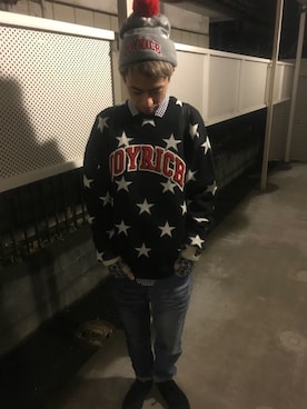 「JOYRICH(ジョイリッチ)のアイテム(帽子)」を使った、Homare kanefukuさん(メンズ・174cm)の秋コーディネート