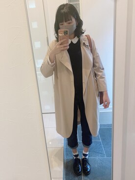 「URBAN RESEARCH（アーバンリサーチ）のアイテム（トレンチコート）」を使った、こゆさん（レディース・162cm）の春コーディネート