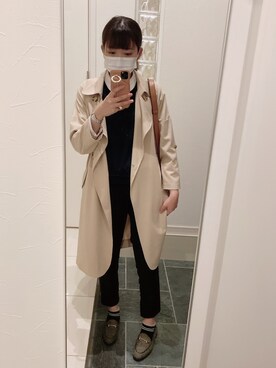 「URBAN RESEARCH（アーバンリサーチ）のアイテム（トレンチコート）」を使った、こゆさん（レディース・162cm）の春コーディネート