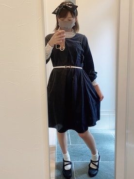 「AS KNOW AS plus（アズノゥアズプラス）のアイテム（ワンピース）」を使った、こゆさん（レディース・162cm）の春コーディネート