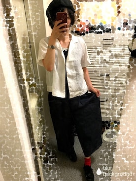 「AS KNOW AS plus（アズノゥアズプラス）のアイテム（キャミソール）」を使った、たまちさん（レディース・152cm）の春コーディネート