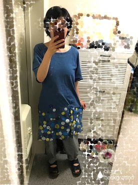 「グラニフ」｜「アイテム（ワンピース/ドレス）」を使った、たまちさん（レディース・152cm）の春コーディネート