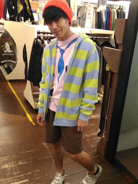 「FAT×X-LARGE（エフエイティー×エクストララージ）のアイテム」を使った、NaoKingさん（メンズ・171cm）の冬コーディネート