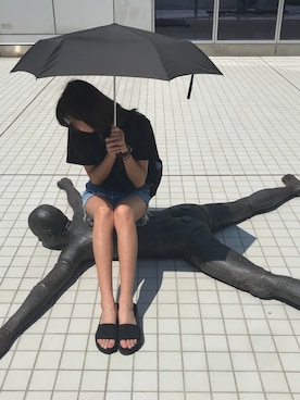 「Daniel Wellington（ダニエルウェリントン）の【Daniel Wellington】レザーバンド３６ＭＭ（アナログ腕時計）」を使った、natsuさん（レディース・165cm）の夏コーディネート