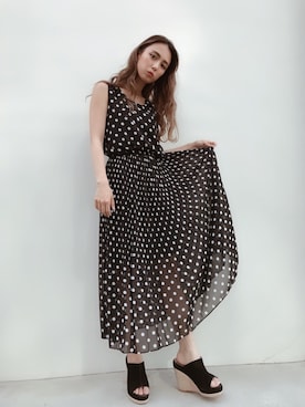 「ACYM（アシーム）のアイテム」を使った、武村沙愛さん（レディース・161cm）の夏コーディネート