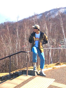 「CABANE de ZUCCa（カバンドズッカ）のアイテム（トップス）」を使った、Kenjiさん（メンズ・183cm）の春コーディネート