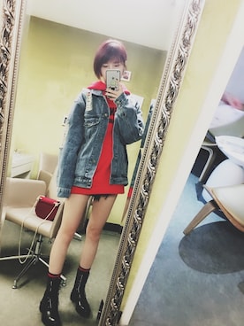 「GIVENCHY（ジバンシイ）のアイテム（パーカー）」を使った、蔡-小甜さん（レディース・175cm）の春コーディネート