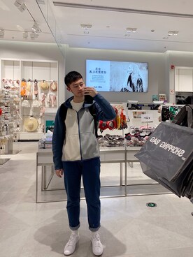 「FRED PERRY（フレッドペリー）のアイテム（アクセサリー）」を使った、-邸汉文さん（メンズ・175cm）の春コーディネート
